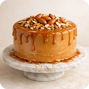 luxury-almond-caramel-cake