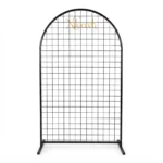 black-metal-mesh-backdrop-rental