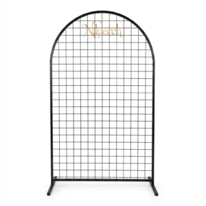 black-metal-mesh-backdrop-rental