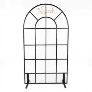 black-metal-window-backdrop-rental