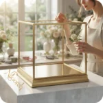 gold-plexi-display-box-rental