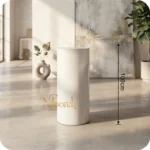 white-metal-cylinder-table-100-rental