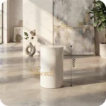 white-metal-cylinder-table-60-rental