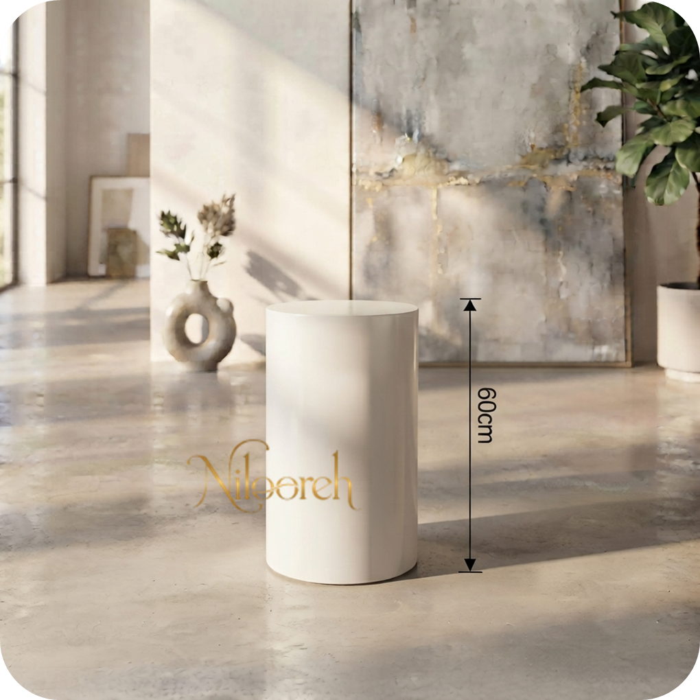 white-metal-cylinder-table-60-rental white-metal-cylinder-table-60-rental