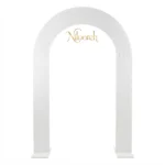 grooved-hollow-wooden-arch-backdrop-rental