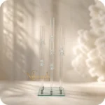 six-arm-crystal-pillar-candelabra-rental